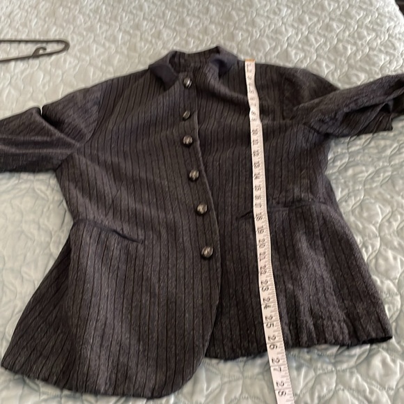 John varvatos wool jacket size 50 / large. Gray stripped - Picture 8 of 10